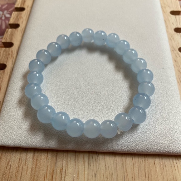 Elegant Blue Beaded Bracelet - Picture 2 of 5